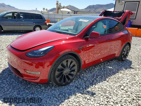 ✅ 2023 Tesla Model Y Performance • VIN: 7SAYGDEF9PF980507 • Lot: 55653206. Listed on Copart with 25,620 mi. Free auction sales archive from the USA and detailed vehicle history report at DreamBid. Image 1.