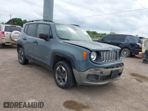 ✅ 2018 Jeep Renegade Sport • VIN: ZACCJBABXJPH51673 • Lot: 45019954. Listed on IAAI with 87,201 mi. Free auction sales archive from the USA and detailed vehicle history report at DreamBid. Image 1.