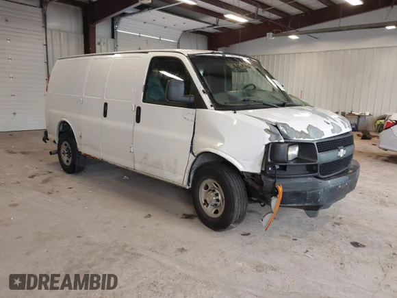 ✅ 2009 Chevrolet Express Cargo • VIN: 1GCGG25C691137038 • Lot: 42602538. Listed on IAAI with 200,648 mi. Free auction sales archive from the USA and detailed vehicle history report at DreamBid. Image 1.