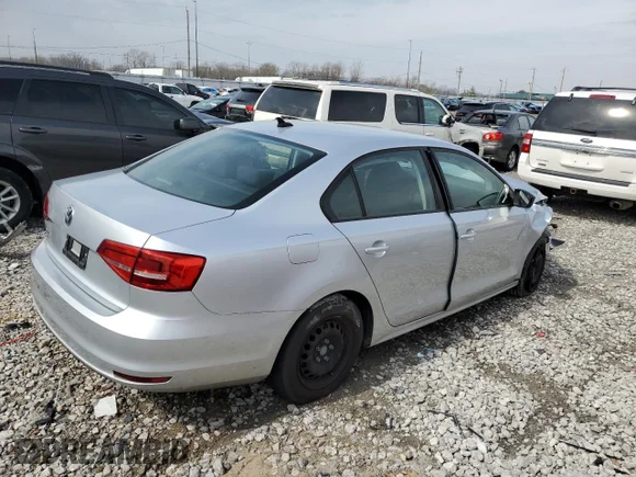 ✅ 2015 Volkswagen Jetta S • VIN: 3VW2K7AJ8FM339871 • Lot: 57472735. Listed on Copart with 72,681 mi. Free auction sales archive from the USA and detailed vehicle history report at DreamBid. Image 3.