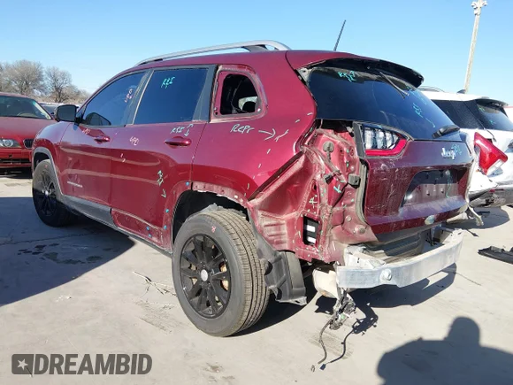 ✅ 2021 Jeep Cherokee Latitude • VIN: 1C4PJLCB6MD155936 • Lot: 44185840. Listed on IAAI with 91,214 mi. Free auction sales archive from the USA and detailed vehicle history report at DreamBid. Image 3.