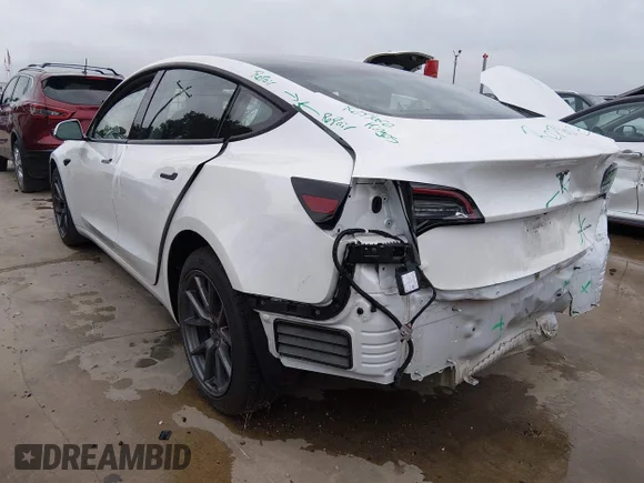 ✅ 2022 Tesla Model 3 Long Range • VIN: 5YJ3E1EB9NF118734 • Lot: 45192620. Listed on IAAI with 55,453 mi. Free auction sales archive from the USA and detailed vehicle history report at DreamBid. Image 3.