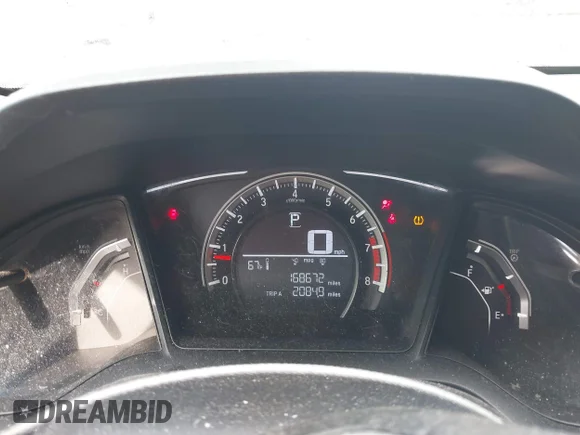 ✅ 2017 Honda Civic LX • VIN: 19XFC2F57HE030440 • Lot: 44125866. Listed on IAAI with 168,672 mi. Free auction sales archive from the USA and detailed vehicle history report at DreamBid. Image 7.