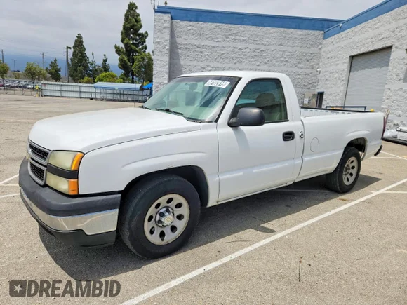 ✅ 2006 Chevrolet Silverado 1500 Work Truck • VIN: 1GCEC14V17Z110232 • Lot: 59102816. Wystawiony na Copart z przebiegiem 123 376 mil. Bezpłatny archiwum sprzedaży aukcyjnych z USA i szczegółowy raport historii pojazdu na DreamBid. Zdjęcie 1.
