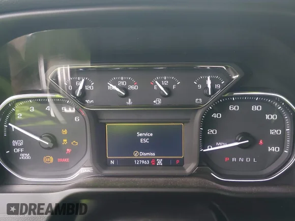 ✅ 2019 GMC Sierra 1500 SLT • VIN: 3GTU9DED2KG207014 • Lot: 44052003. Listed on IAAI with 127,963 mi. Free auction sales archive from the USA and detailed vehicle history report at DreamBid. Image 7.