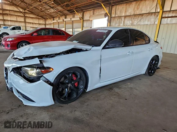 ✅ 2019 Alfa Romeo Giulia • VIN: ZARFAMANXK7622162 • Lot: 72814325. Listed on Copart with 61,321 mi. Free auction sales archive from the USA and detailed vehicle history report at DreamBid. Image 1.