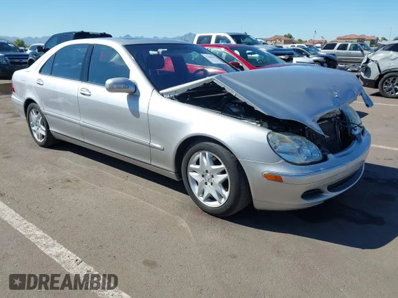 ✅ 2003 Mercedes-Benz S 430 • VIN: WDBNG70J23A383438 • Lot: 43469447. Listed on IAAI with 118,460 mi. Free auction sales archive from the USA and detailed vehicle history report at DreamBid. Image 1.