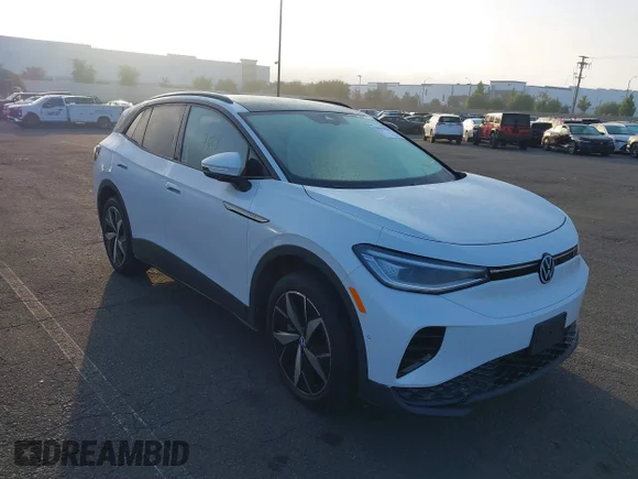 ✅ 2023 Volkswagen ID.4 S • VIN: 1V25MPE88PC038956 • Lot: 43507028. Listed on IAAI with 33,794 mi. Free auction sales archive from the USA and detailed vehicle history report at DreamBid. Image 1.