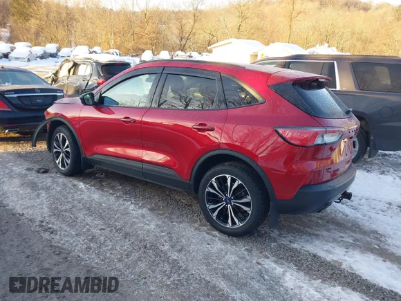 ✅ 2021 Ford Escape SEL • VIN: 1FMCU9H91MUB01972 • Lot: 44296027. Listed on IAAI with 73,787 mi. Free auction sales archive from the USA and detailed vehicle history report at DreamBid. Image 3.