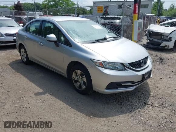✅ 2013 Honda Civic LX • VIN: 19XFB2F58DE217117 • Lot: 45332682. Listed on IAAI with 162,413 mi. Free auction sales archive from the USA and detailed vehicle history report at DreamBid. Image 1.