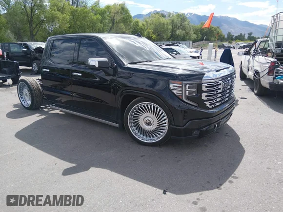 ✅ 2022 GMC Sierra 1500 Denali • VIN: 3GTUUGEL7NG673100 • Lot: 45048138. Listed on IAAI with 56,338 mi. Free auction sales archive from the USA and detailed vehicle history report at DreamBid. Image 1.