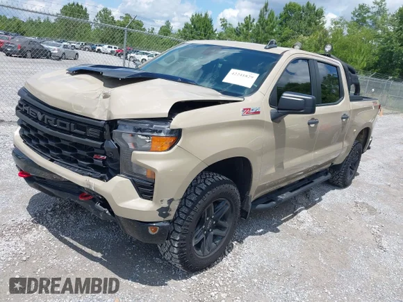 ✅ 2022 Chevrolet Silverado 1500 Custom Trail Boss • VIN: 3GCPDCEDXNG569831 • Лот: 42241829. Опубліковано раніше на IAAI з пробігом 11 734 миль. Безкоштовний доступ до архіву аукціонних продажів зі США та докладний звіт про історію автомобіля на DreamBid. Зображення 2.