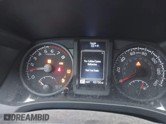 ✅ 2023 Toyota Tacoma SR5 • VIN: 3TYAX5GN9PT071725 • Lot: 44128961. Wystawiony na IAAI z przebiegiem 42 750 mil. Bezpłatny archiwum sprzedaży aukcyjnych z USA i szczegółowy raport historii pojazdu na DreamBid. Zdjęcie 7.
