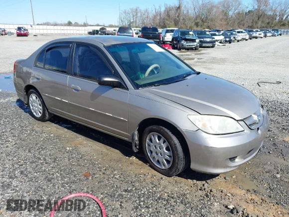 ✅ 2005 Honda Civic LX SSRS • VIN: 2HGES16685H605888 • Lot: 44393402. Listed on IAAI with 218,831 mi. Free auction sales archive from the USA and detailed vehicle history report at DreamBid. Image 1.
