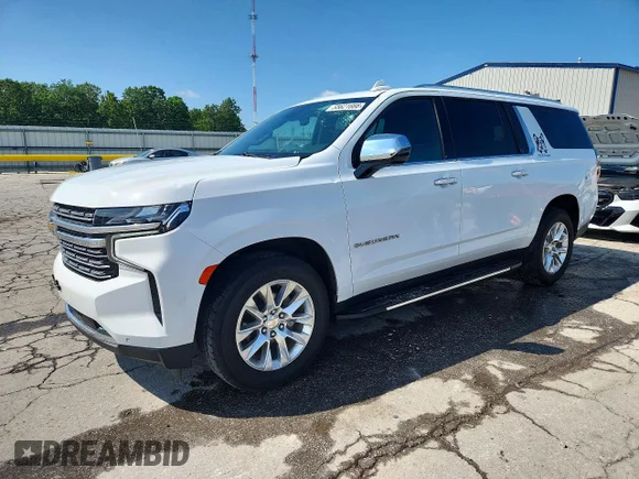 ✅ 2023 Chevrolet Suburban Premier • VIN: 1GNSCFKDXPR354995 • Lot: 55621666. Wystawiony na Copart z przebiegiem 76 695 mil. Bezpłatny archiwum sprzedaży aukcyjnych z USA i szczegółowy raport historii pojazdu na DreamBid. Zdjęcie 1.