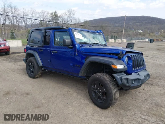 ✅ 2018 Jeep Wrangler Unlimited Sport S • VIN: 1C4HJXDGXJW279603 • Лот: 44878102. Опубліковано раніше на IAAI з пробігом 89 649 миль. Безкоштовний доступ до архіву аукціонних продажів зі США та докладний звіт про історію автомобіля на DreamBid. Зображення 1.
