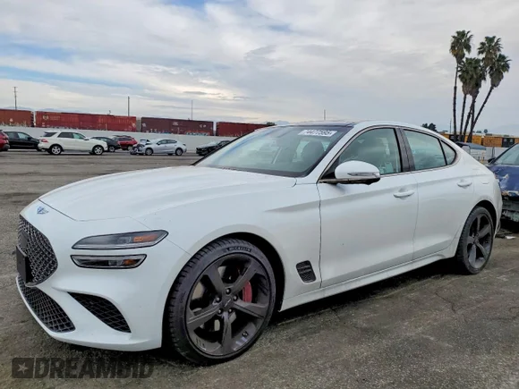 ✅ 2026 Genesis G70 3.3T Sport Prestige • VIN: KMTG44SE4TU163008 • Лот: 74477595. Опубликован ранее на Copart с пробегом 845 миль. Бесплатный доступ к архиву аукционных продаж из США и подробный отчёт об истории автомобиля на DreamBid. Изображение 1.
