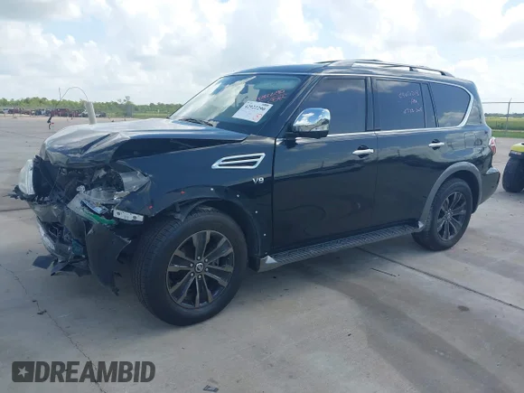 ✅ 2018 Nissan Armada SL • VIN: JN8AY2NC3J9552024 • Lot: 42922290. Wystawiony na IAAI z przebiegiem 92 683 mil. Bezpłatny archiwum sprzedaży aukcyjnych z USA i szczegółowy raport historii pojazdu na DreamBid. Zdjęcie 2.