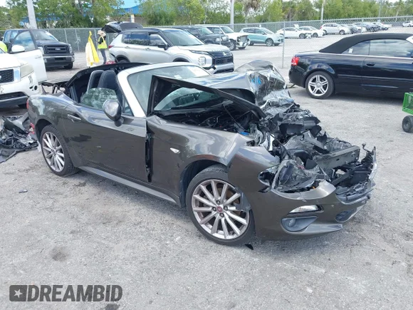 ✅ 2019 FIAT 124 Spider Lusso • VIN: JC1NFAEK0K0141395 • Lot: 44759748. Listed on IAAI with Not provided. Free auction sales archive from the USA and detailed vehicle history report at DreamBid. Image 1.