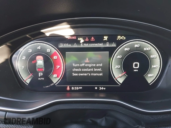 ✅ 2023 Audi S4 Premium Plus • VIN: WAUB4AF4XPA050953 • Lot: 43822938. Wystawiony na IAAI z przebiegiem 24 125 mil. Bezpłatny archiwum sprzedaży aukcyjnych z USA i szczegółowy raport historii pojazdu na DreamBid. Zdjęcie 7.