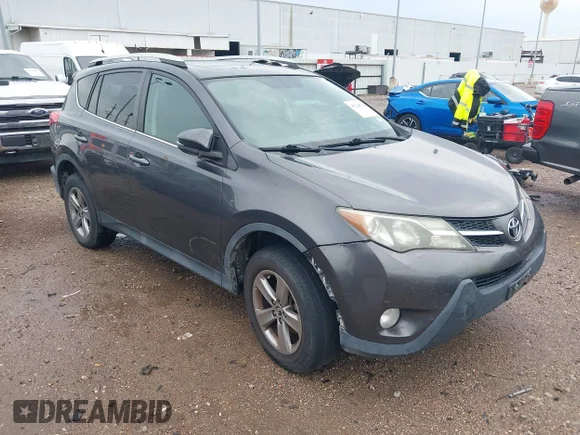✅ 2015 Toyota RAV4 XLE • VIN: 2T3WFREVXFW149330 • Lot: 45214736. Listed on IAAI with 249,159 mi. Free auction sales archive from the USA and detailed vehicle history report at DreamBid. Image 1.