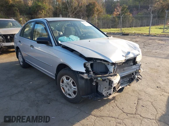 ✅ 2001 Honda Civic LX • VIN: 1HGES15561L066421 • Лот: 44680979. Опубликован ранее на IAAI с пробегом 62 878 миль. Бесплатный доступ к архиву аукционных продаж из США и подробный отчёт об истории автомобиля на DreamBid. Изображение 1.
