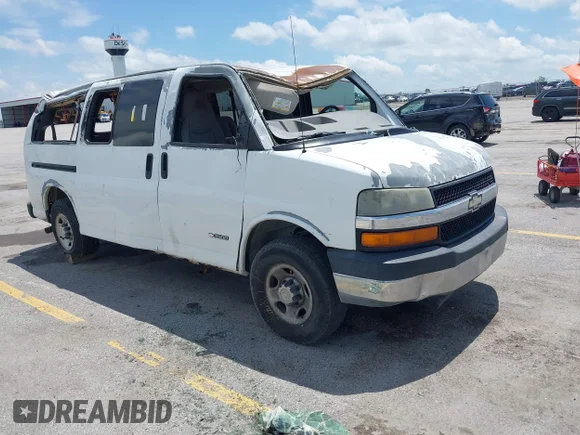 ✅ 2006 Chevrolet Express Passenger • VIN: 1GAHG35UX61269680 • Lot: 42592031. Listed on IAAI with 347,048 mi. Free auction sales archive from the USA and detailed vehicle history report at DreamBid. Image 1.