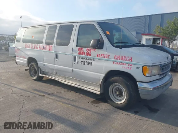 ✅ 1999 Ford Econoline Passenger XL • VIN: 1FBSS31L2XHC09933 • Lot: 43775591. Listed on IAAI with 142,993 mi. Free auction sales archive from the USA and detailed vehicle history report at DreamBid. Image 1.