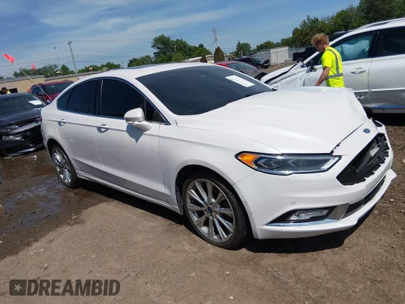 ✅ 2017 Ford Fusion Titanium • VIN: 3FA6P0D91HR176717 • Lot: 45279678. Listed on IAAI with 152,594 mi. Free auction sales archive from the USA and detailed vehicle history report at DreamBid. Image 1.