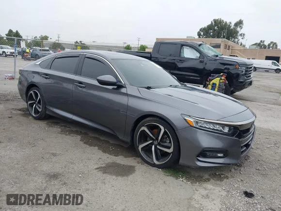 ✅ 2018 Honda Accord Sport • VIN: 1HGCV2F31JA012246 • Lot: 45420486. Listed on IAAI with 107,749 mi. Free auction sales archive from the USA and detailed vehicle history report at DreamBid. Image 1.