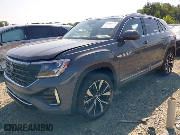 ✅ 2025 Volkswagen Atlas SEL Premium R-Line • VIN: 1V2FE2CA5SC227728 • Lot: 42807417. Listed on IAAI with 857 mi. Free auction sales archive from the USA and detailed vehicle history report at DreamBid. Image 2.