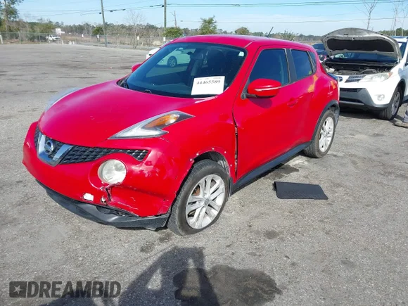 ✅ 2015 Nissan Juke S • VIN: JN8AF5MR9FT512456 • Lot: 44465589. Wystawiony na IAAI z przebiegiem 131 652 mil. Bezpłatny archiwum sprzedaży aukcyjnych z USA i szczegółowy raport historii pojazdu na DreamBid. Zdjęcie 2.