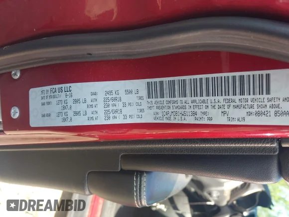 ✅ 2017 Jeep Cherokee Limited • VIN: 1C4PJMDB1HW511384 • Lot: 45382612. Wystawiony na IAAI z przebiegiem 119 453 mil. Bezpłatny archiwum sprzedaży aukcyjnych z USA i szczegółowy raport historii pojazdu na DreamBid. Zdjęcie 9.