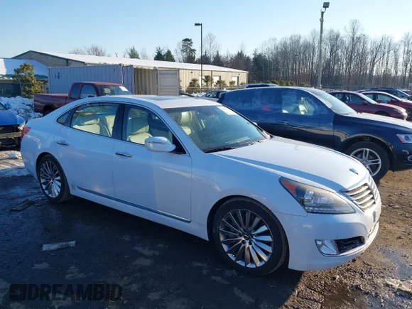 ✅ 2014 Hyundai Equus Signature • VIN: KMHGH4JH6EU084940 • Lot: 44330630. Listed on IAAI with 91,408 mi. Free auction sales archive from the USA and detailed vehicle history report at DreamBid. Image 1.
