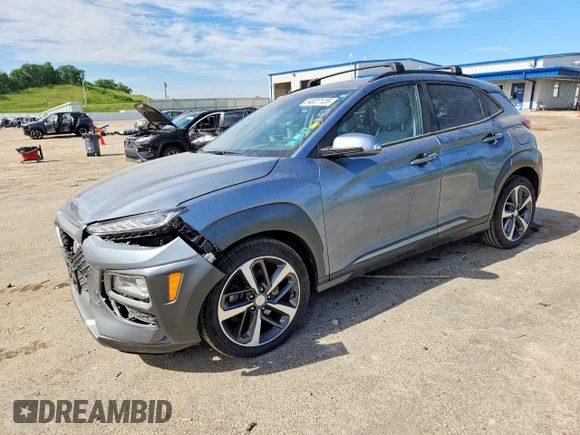 ✅ 2021 Hyundai Kona Limited • VIN: KM8K33A52MU615204 • Лот: 54027126. Опубліковано раніше на Copart з пробігом 74 652 миль. Безкоштовний доступ до архіву аукціонних продажів зі США та докладний звіт про історію автомобіля на DreamBid. Зображення 1.