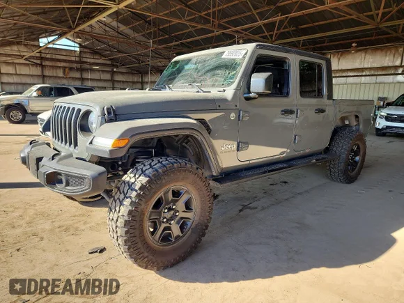 ✅ 2020 Jeep Gladiator Overland • VIN: 1C6HJTFG6LL143499 • Лот: 79592025. Опубліковано раніше на Copart з пробігом 124 257 миль. Безкоштовний доступ до архіву аукціонних продажів зі США та докладний звіт про історію автомобіля на DreamBid. Зображення 1.