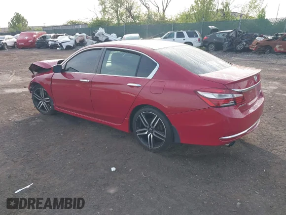 ✅ 2017 Honda Accord Sport SE • VIN: 1HGCR2F16HA042033 • Lot: 44872129. Listed on IAAI with Not provided. Free auction sales archive from the USA and detailed vehicle history report at DreamBid. Image 3.