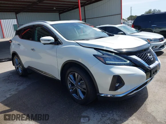 ✅ 2024 Nissan Murano Platinum • VIN: 5N1AZ2DJ3RC118866 • Lot: 44468153. Listed on IAAI with 32,543 mi. Free auction sales archive from the USA and detailed vehicle history report at DreamBid. Image 1.