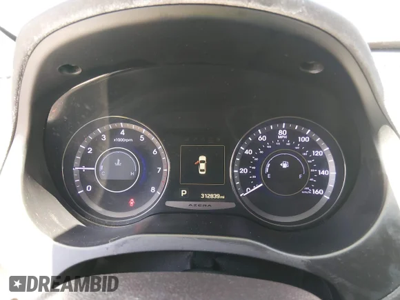 ✅ 2015 Hyundai Azera • VIN: KMHFG4JG3FA483622 • Lot: 45351700. Listed on IAAI with 312,839 mi. Free auction sales archive from the USA and detailed vehicle history report at DreamBid. Image 7.
