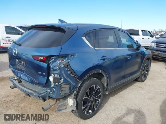 ✅ 2022 Mazda CX-5 S Premium Plus • VIN: JM3KFBEM8N0637022 • Lot: 44122948. Listed on IAAI with 45,286 mi. Free auction sales archive from the USA and detailed vehicle history report at DreamBid. Image 4.