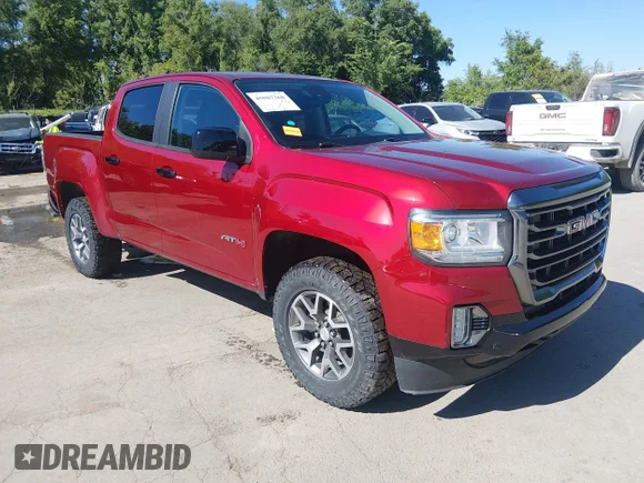 ✅ 2021 GMC Canyon 4WD AT4 • VIN: 1GTG6FEN7M1219932 • Lot: 45087360. Wystawiony na IAAI z przebiegiem 59 476 mil. Bezpłatny archiwum sprzedaży aukcyjnych z USA i szczegółowy raport historii pojazdu na DreamBid. Zdjęcie 1.