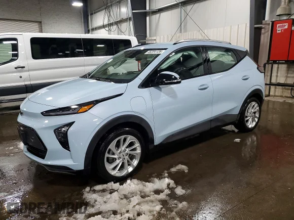 ✅ 2023 Chevrolet Bolt EUV LT • VIN: 1G1FY6S02P4174263 • Lot: 46204126. Listed on Copart with 15,610 mi. Free auction sales archive from the USA and detailed vehicle history report at DreamBid. Image 1.