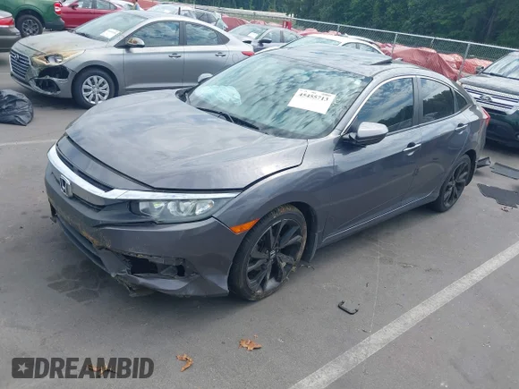 ✅ 2018 Honda Civic EX • VIN: 2HGFC2F77JH545791 • Lot: 45455713. Listed on IAAI with 57,343 mi. Free auction sales archive from the USA and detailed vehicle history report at DreamBid. Image 2.