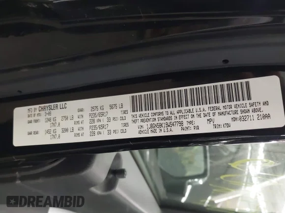 ✅ 2009 Jeep Liberty Limited • VIN: 1J8GN58K19W547798 • Lot: 43712106. Wystawiony na IAAI z przebiegiem 172 429 mil. Bezpłatny archiwum sprzedaży aukcyjnych z USA i szczegółowy raport historii pojazdu na DreamBid. Zdjęcie 9.