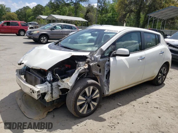 ✅ 2016 Nissan LEAF S • VIN: 1N4BZ0CP8GC308782 • Lot: 46808333. Wystawiony na Copart z przebiegiem 79 382 mil. Bezpłatny archiwum sprzedaży aukcyjnych z USA i szczegółowy raport historii pojazdu na DreamBid. Zdjęcie 1.