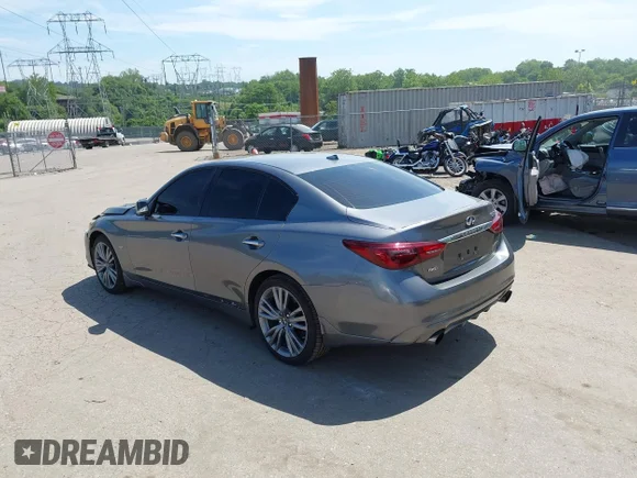✅ 2018 Infiniti Q50 Luxe • VIN: JN1EV7AR8JM444107 • Лот: 45289880. Опубликован ранее на IAAI с пробегом 74 272 миль. Бесплатный доступ к архиву аукционных продаж из США и подробный отчёт об истории автомобиля на DreamBid. Изображение 3.