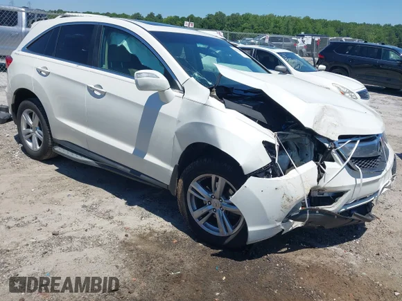 ✅ 2015 Acura RDX Technology • VIN: 5J8TB3H54FL002237 • Lot: 45304945. Listed on IAAI with 202,519 mi. Free auction sales archive from the USA and detailed vehicle history report at DreamBid. Image 1.