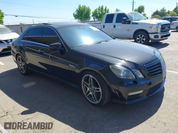 ✅ 2010 Mercedes-Benz E 63 AMG • VIN: WDDHF7HBXAA162896 • Lot: 45149121. Listed on IAAI with 142,075 mi. Free auction sales archive from the USA and detailed vehicle history report at DreamBid. Image 1.