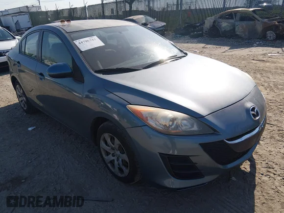 ✅ 2010 Mazda 3 i Sport • VIN: JM1BL1SG7A1141725 • Lot: 44796221. Listed on IAAI with 155,377 mi. Free auction sales archive from the USA and detailed vehicle history report at DreamBid. Image 1.