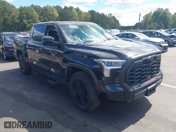 ✅ 2023 Toyota Tundra Limited Hybrid • VIN: 5TFJC5DB5PX038331 • Lot: 43375993. Listed on IAAI with 42,507 mi. Free auction sales archive from the USA and detailed vehicle history report at DreamBid. Image 1.